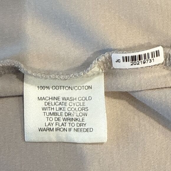 Robert Barakett Beige Tan Pima Cotton Short Sleeve Crew Neck Tee Men's Size XL - Picture 4 of 6